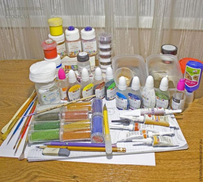 Витражная картина на стекле