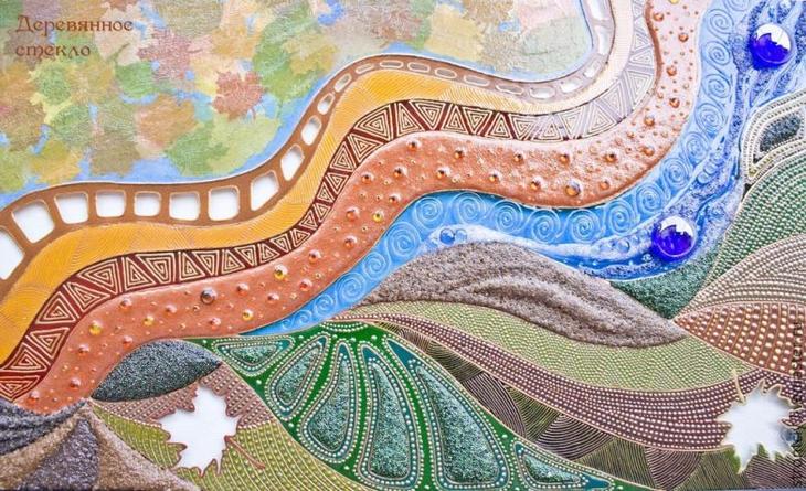 Витражная картина на стекле