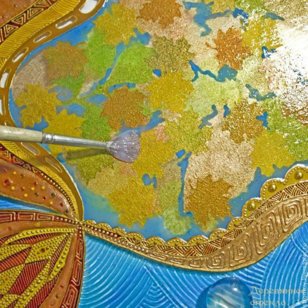 Витражная картина на стекле