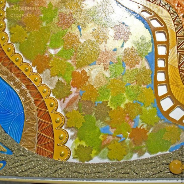 Витражная картина на стекле