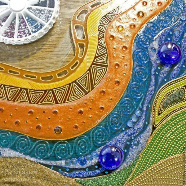 Витражная картина на стекле