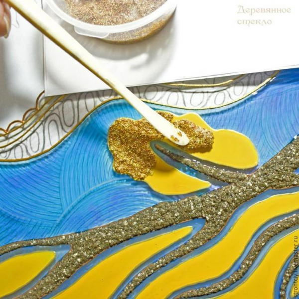 Витражная картина на стекле