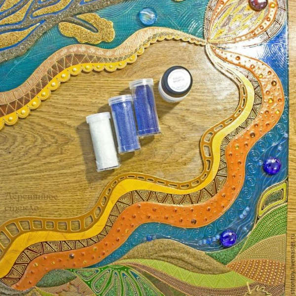 Витражная картина на стекле