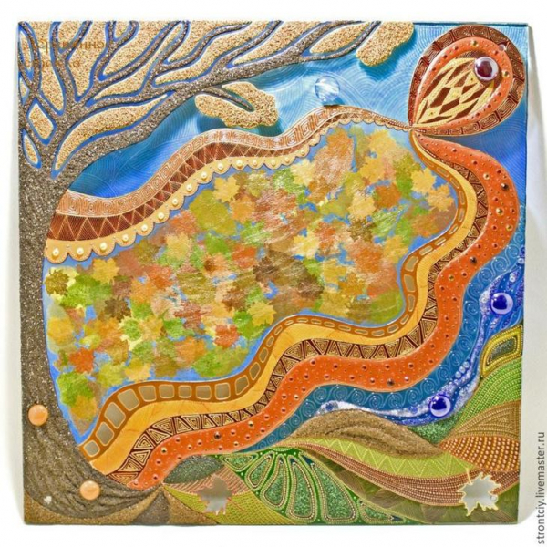 Витражная картина на стекле