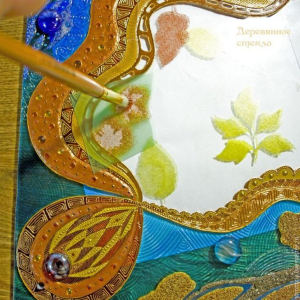 Витражная картина на стекле