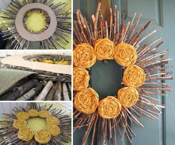 30 идей как сделать осенний венок своими руками — из листьев, шишек и других материалов