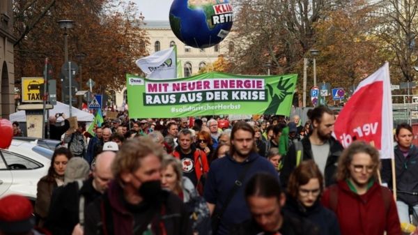 В Германии прошли протесты с требованиями компенсировать рост цен на энергию