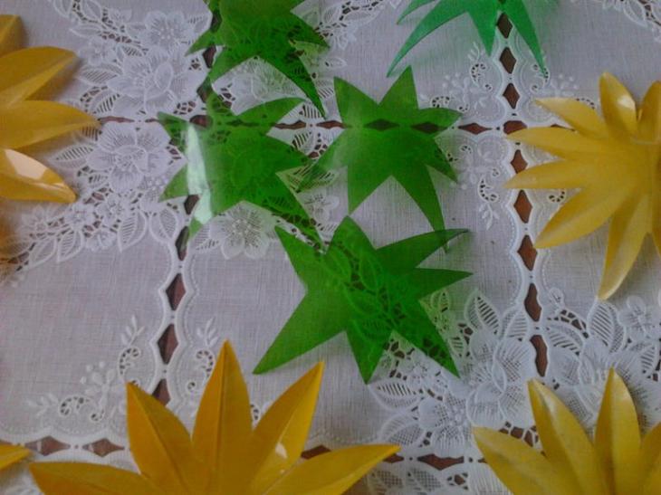 Георгины из пластиковых бутылок