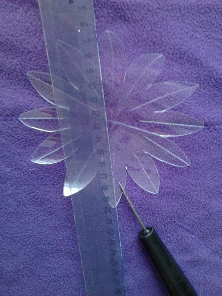 Георгины из пластиковых бутылок