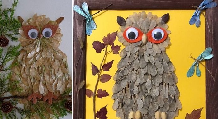 Идеи поделок из осенних материалов