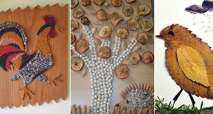 Идеи поделок из осенних материалов
