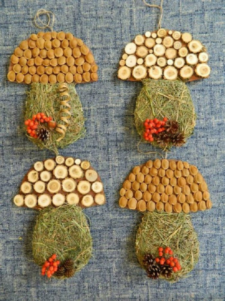 Идеи поделок из осенних материалов