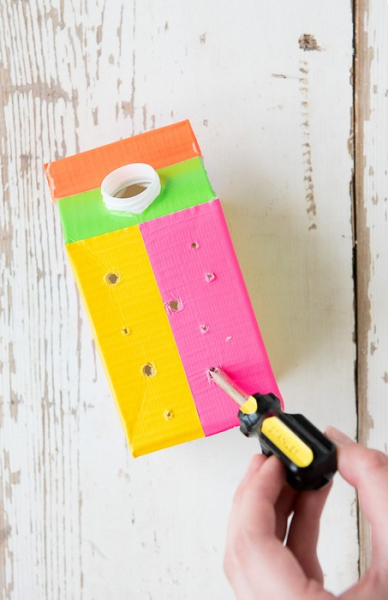 Интересное применение коробкам от молочных продуктов и сока