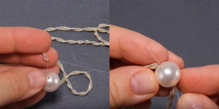 Изящная цепочка из бисера