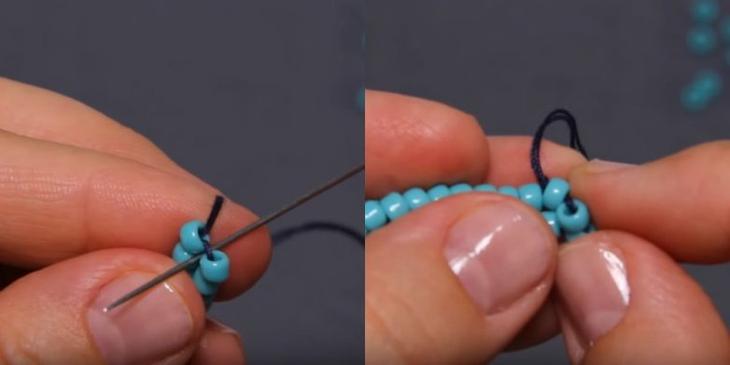 Изящная цепочка из бисера