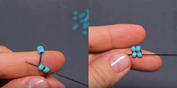 Изящная цепочка из бисера