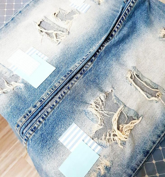 Как сделать заплатки на джинсах