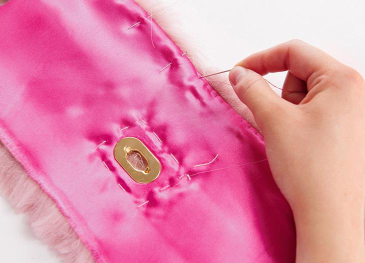 Меховой клатч своими руками