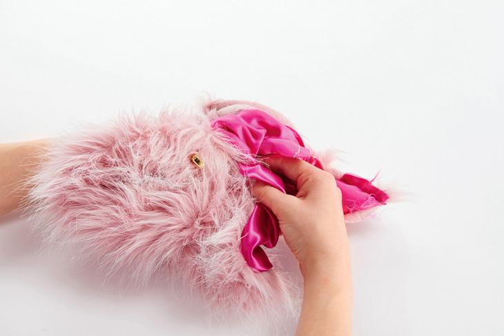 Меховой клатч своими руками