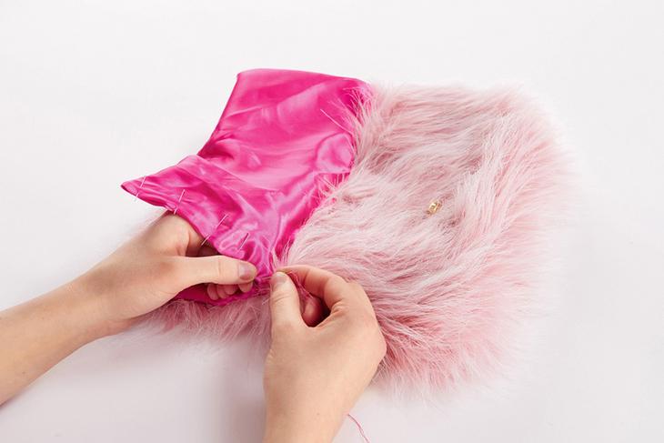 Меховой клатч своими руками