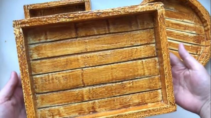 Оригинальное использование картона в декоре - ФОКУС ВНИМАНИЯ