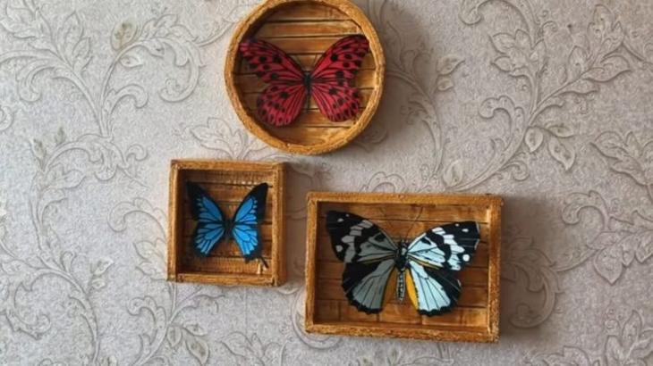 Оригинальное использование картона в декоре