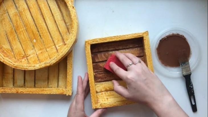 Оригинальное использование картона в декоре