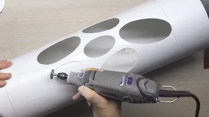 Оригинальное использование обычных ПВХ труб в интерьере