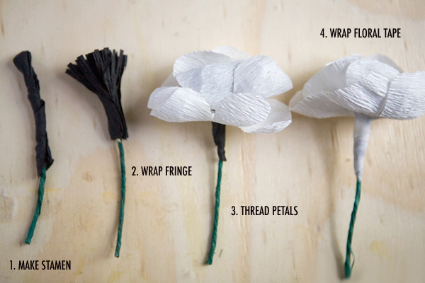 Поделки из крепированной бумаги