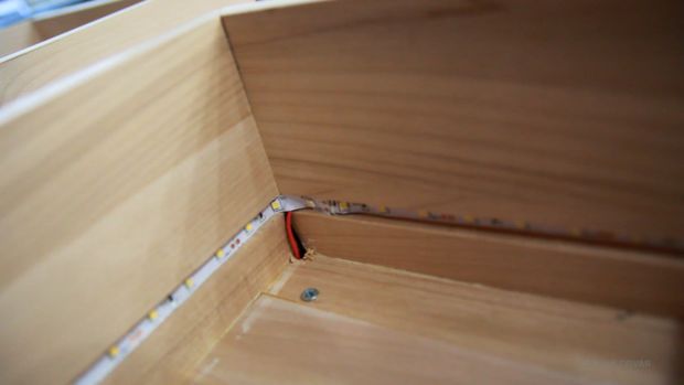 Полки со светодиодной подсветкой своими руками