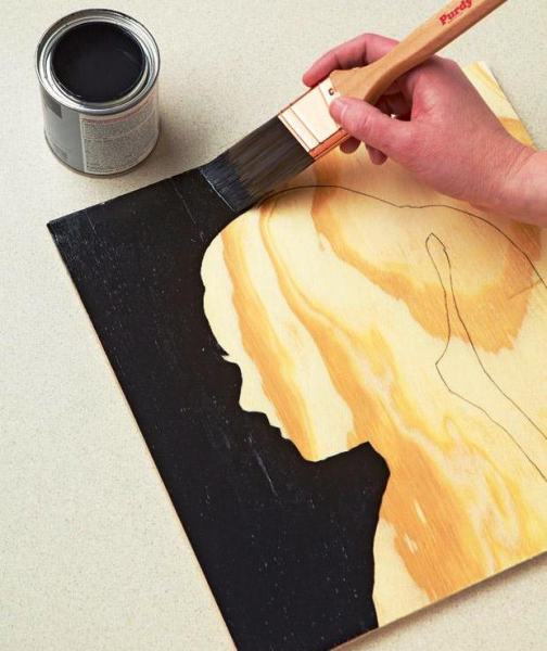 Силуэт на стене своими руками