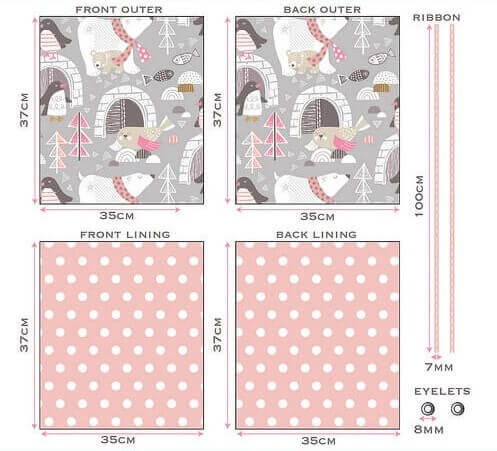 Сшить мешок для сменной обуви — выкройка, мастер класс