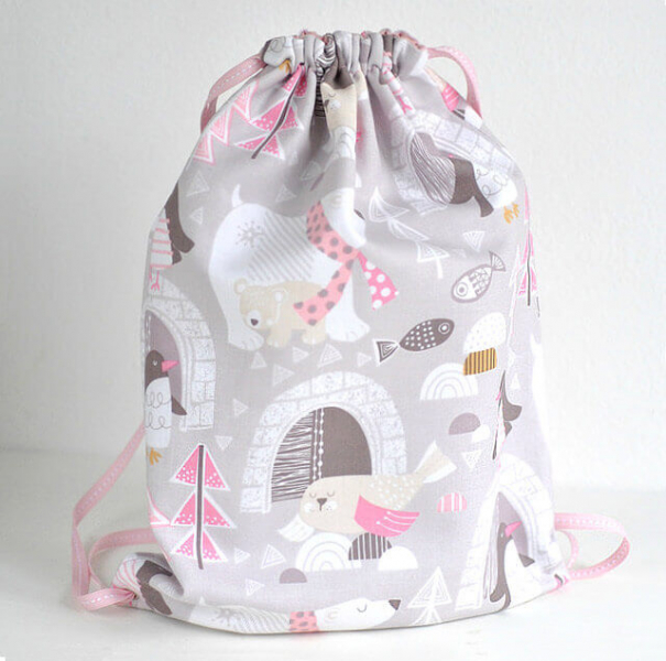 Сшить мешок для сменной обуви — выкройка, мастер класс