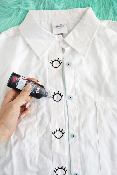 Забавная переделка застёжки блузки: «Глаза шпиона»