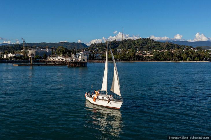 Абхазия — города-курорты с высоты