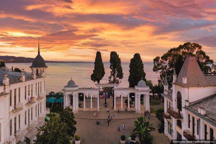 Абхазия — города-курорты с высоты