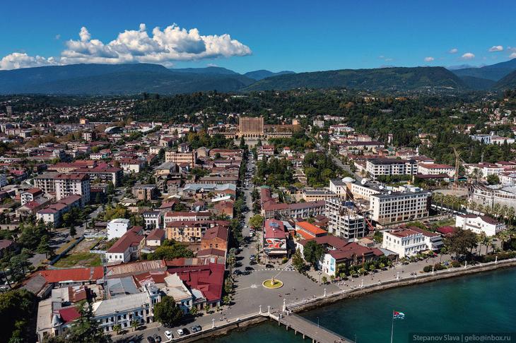 Абхазия — города-курорты с высоты