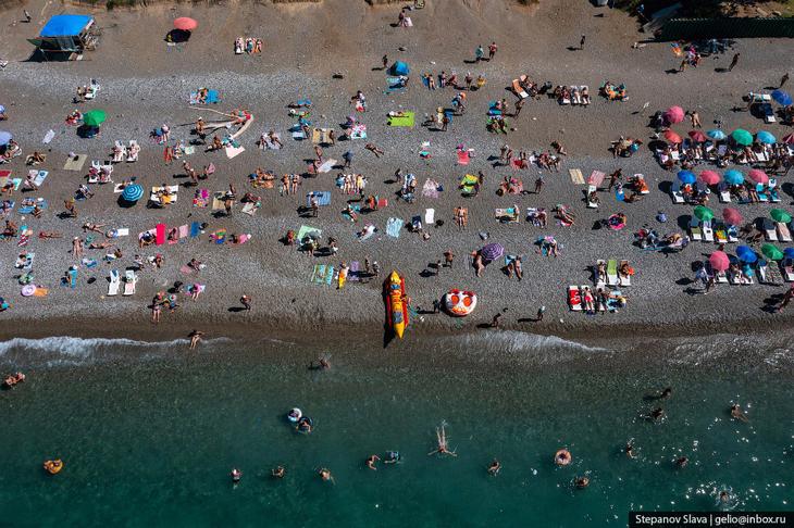 Абхазия — города-курорты с высоты