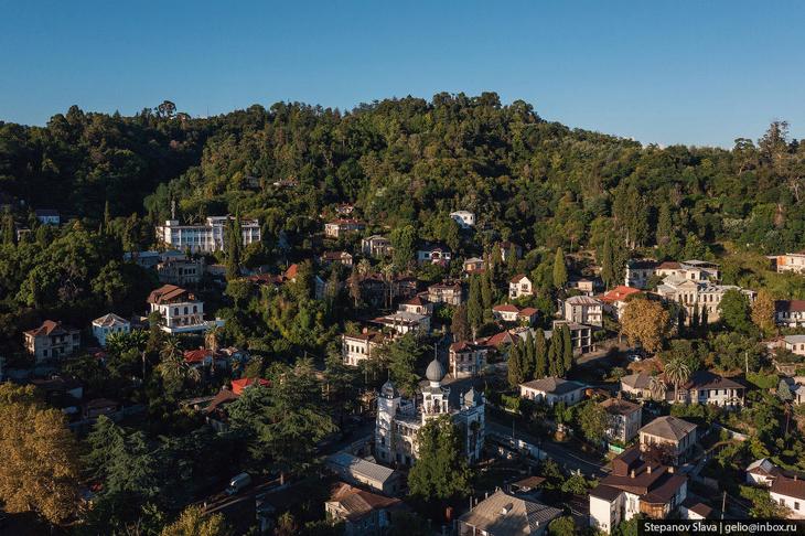 Абхазия — города-курорты с высоты
