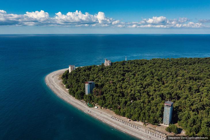 Абхазия — города-курорты с высоты