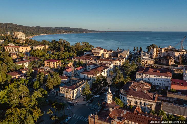Абхазия — города-курорты с высоты