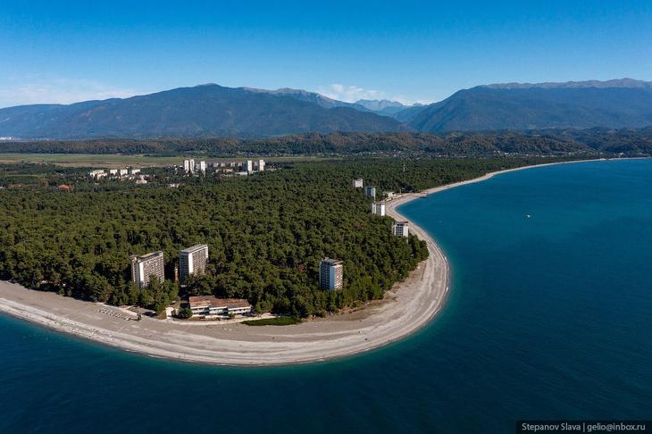 Абхазия — города-курорты с высоты
