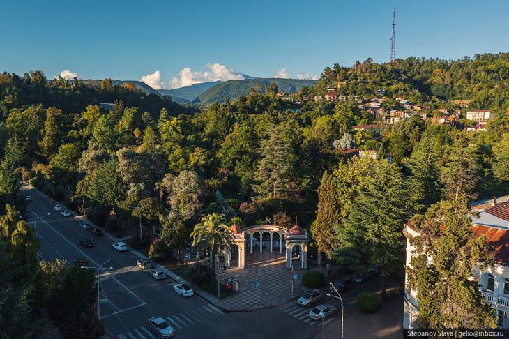 Абхазия — города-курорты с высоты