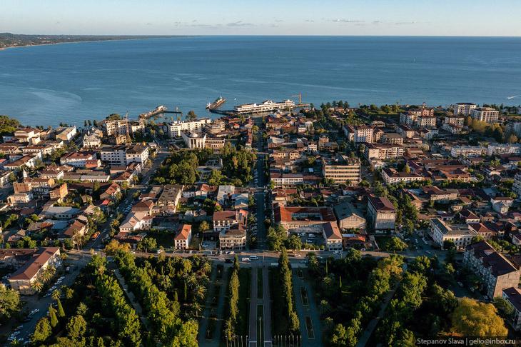 Абхазия — города-курорты с высоты