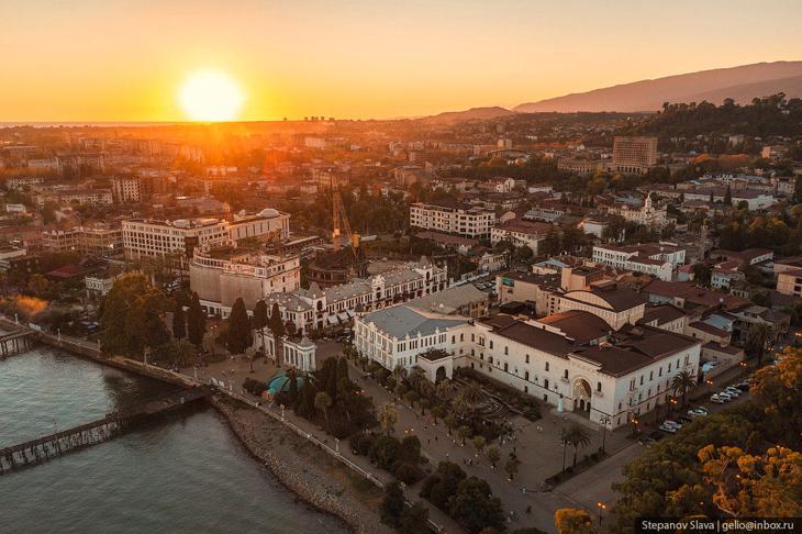 Абхазия — города-курорты с высоты