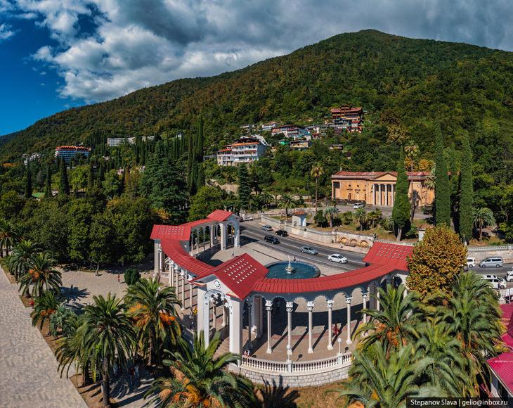 Абхазия — города-курорты с высоты