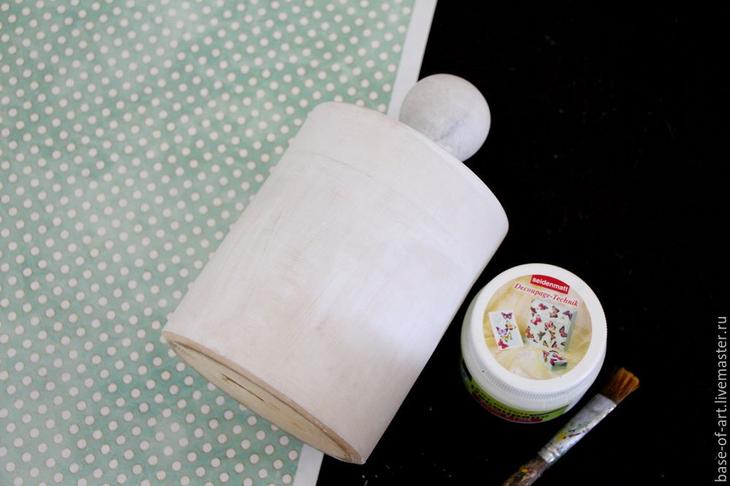 Декор баночки «Нежная полоска»