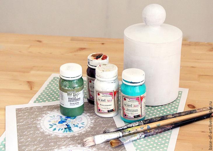 Декор баночки «Нежная полоска»