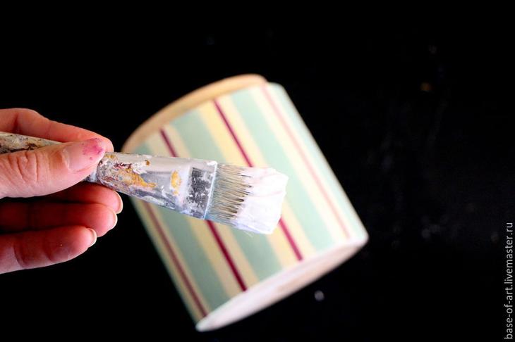 Декор баночки «Нежная полоска»