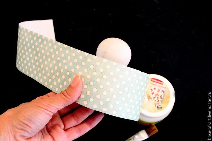 Декор баночки «Нежная полоска»